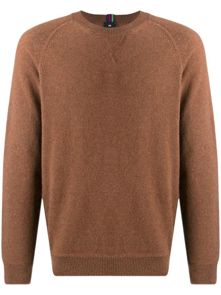 Ps Paul Smith Long Sleeve Jumper - Brown