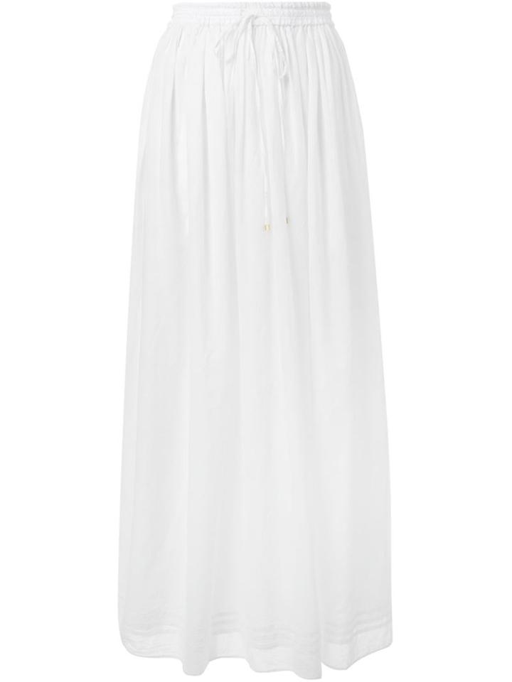 Fabiane Roux Drawstring Waist Maxi Skirt