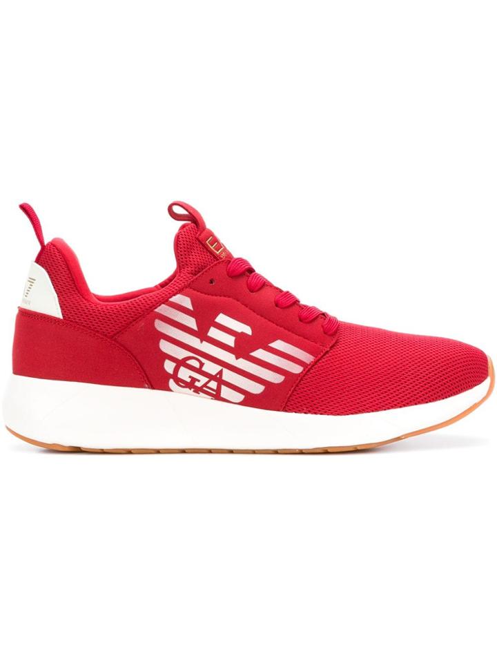 Ea7 Emporio Armani Running Sneakers - Red