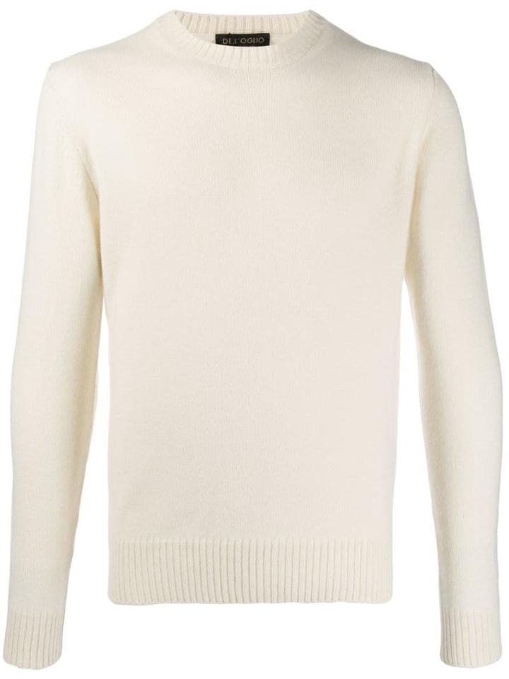 Dell'oglio Round Neck Jumper - White