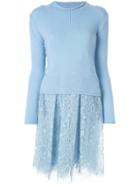Ermanno Scervino Half Knit Dress - Blue