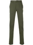 Z Zegna Slim-fit Chino Trousers - Green