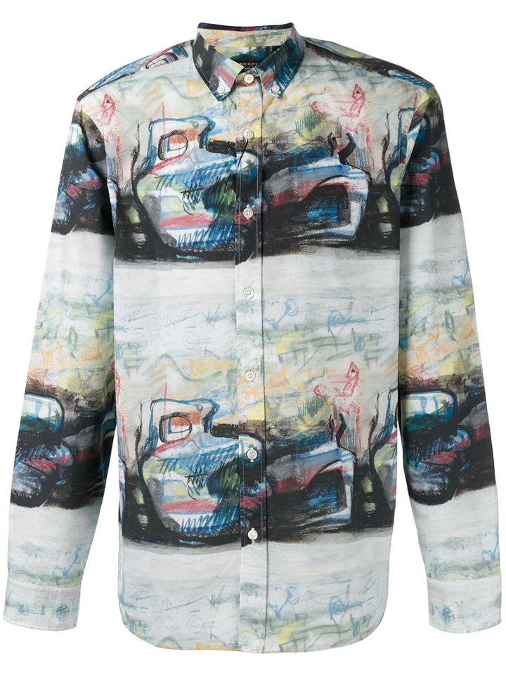 Burberry - Abstract Print Shirt - Men - Cotton - M, Cotton