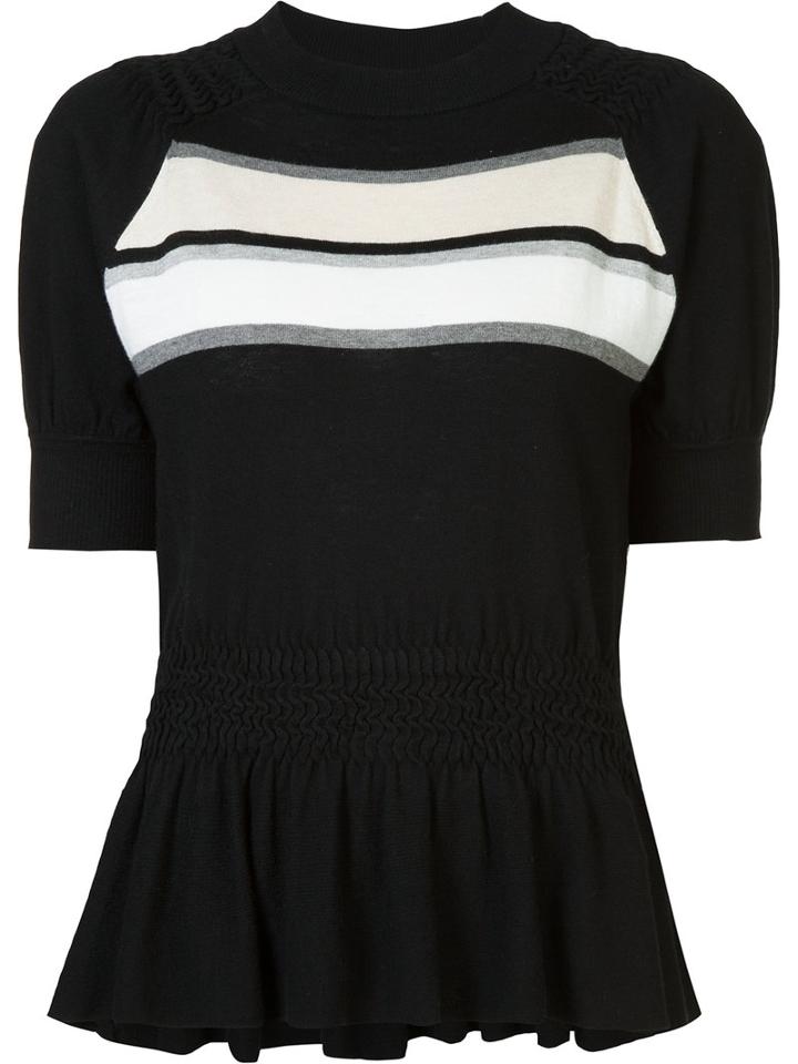 Thomas Wylde Audrey Top, Women's, Size: Medium, Black, Silk/cotton/viscose/spandex/elastane