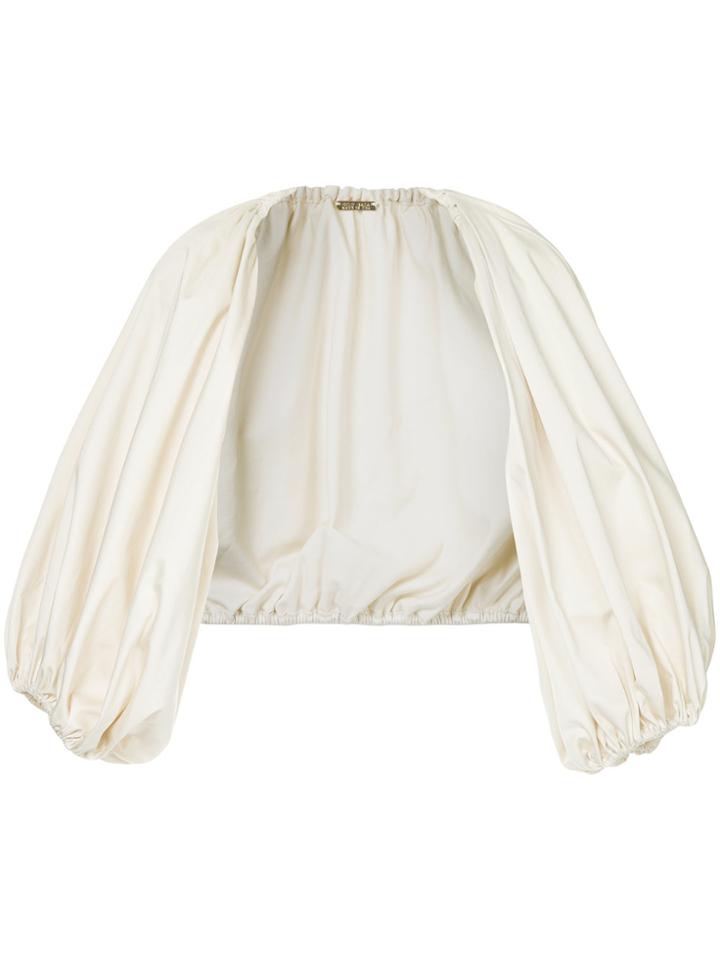 Cult Gaia Bishop Sleeve Bolero - White