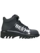 Moreschi Printed Hiking Boots - Black