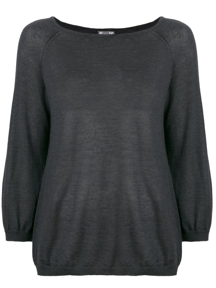 Kristensen Du Nord Boat Neck Sweater - Grey