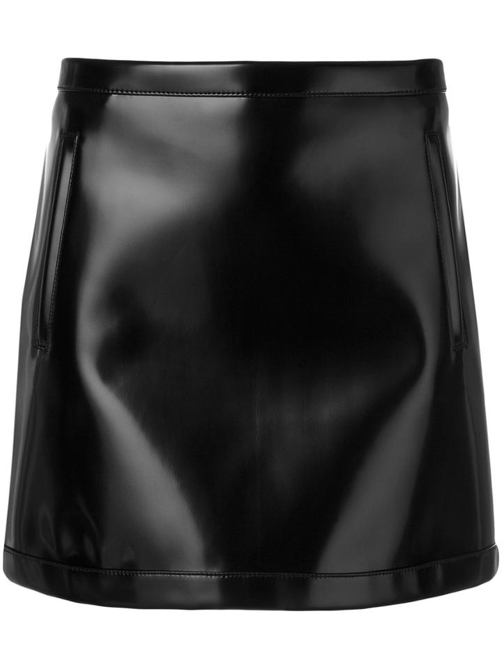 Philosophy Di Lorenzo Serafini Mini Leather Effect Skirt - Black
