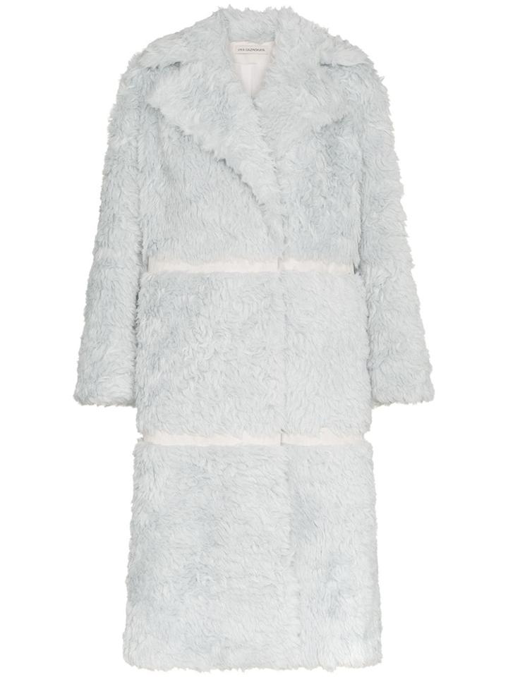 Vika Gazinskaya Double-breasted Midi Coat - Blue