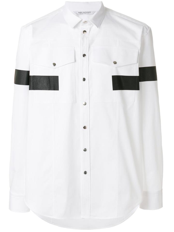 Neil Barrett Tape Detail Shirt - White