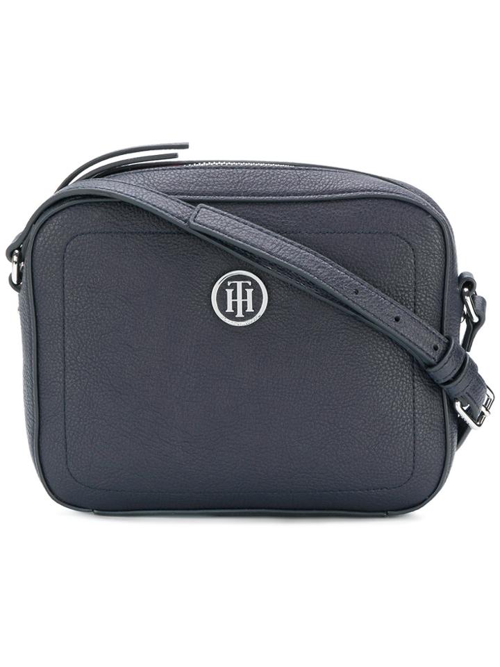 Tommy Hilfiger Logo Plaque Box Bag - Blue