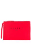 Gaelle Bonheur Red Clutch Bag