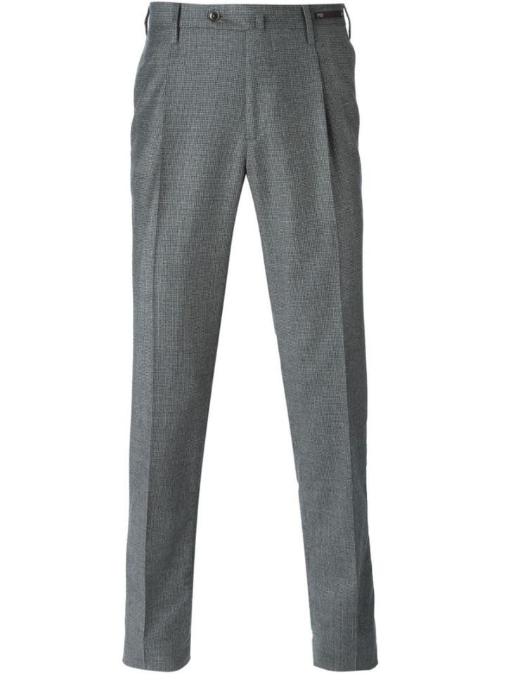 Pt01 Tailored Trousers, Men's, Size: 52, Grey, Virgin Wool