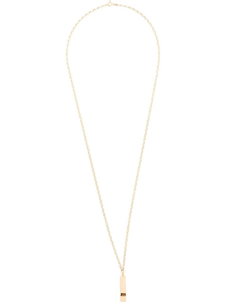 True Rocks Whistle Pendant Necklace - Gold