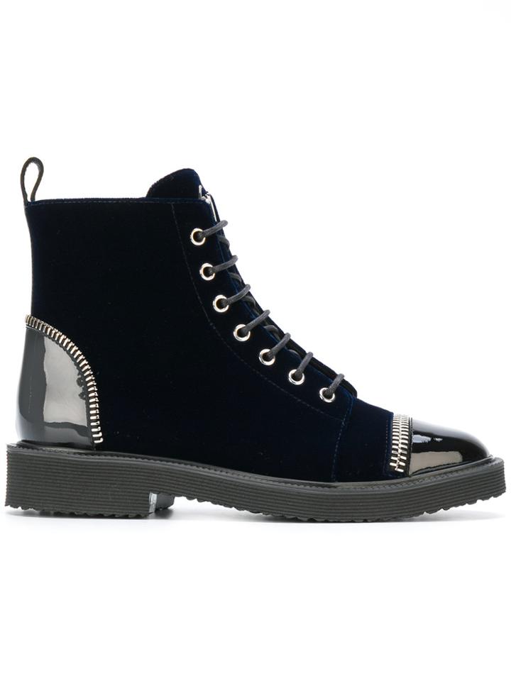 Giuseppe Zanotti Design Toe Cap Boots - Blue