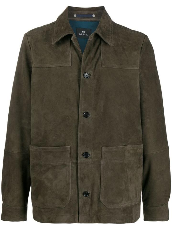 Ps Paul Smith Button Up Jacket - Green