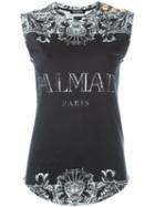 Balmain Baroque Logo Tank Top