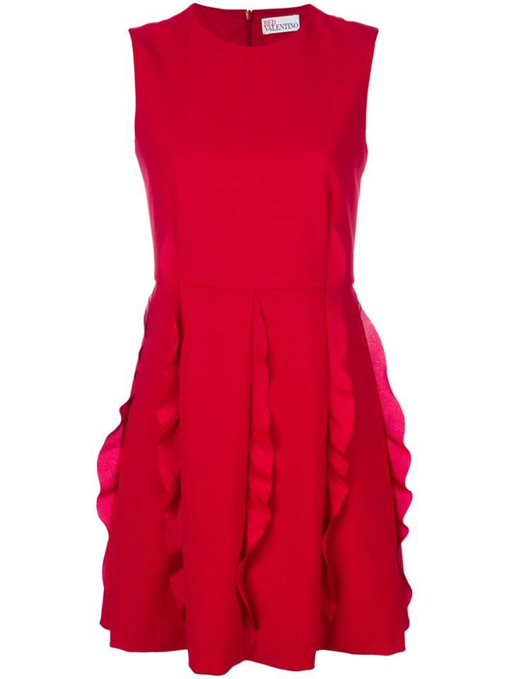 Red Valentino Frill Panel Mini Dress