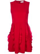 Red Valentino Frill Panel Mini Dress