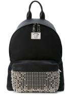 Versace Medusa Backpack, Black, Cotton/leather/metal Other