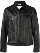 Marni Fitted Leather Jacket - Black