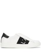 L'autre Chose Two Tone Laceless Sneakers - White