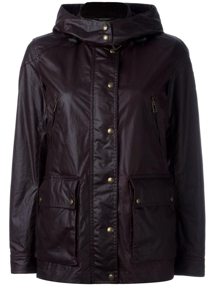 Belstaff Leather-effect Hooded Jacket