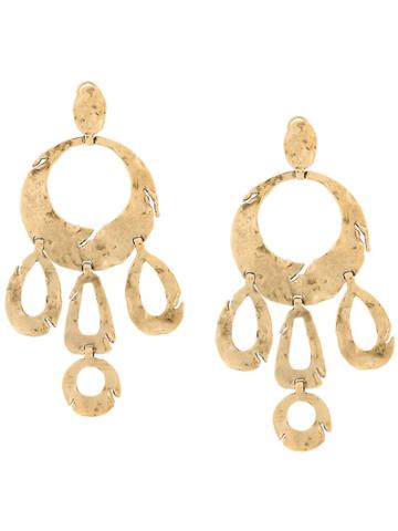 Goossens Triple Creole Pompei Earrings - Gold