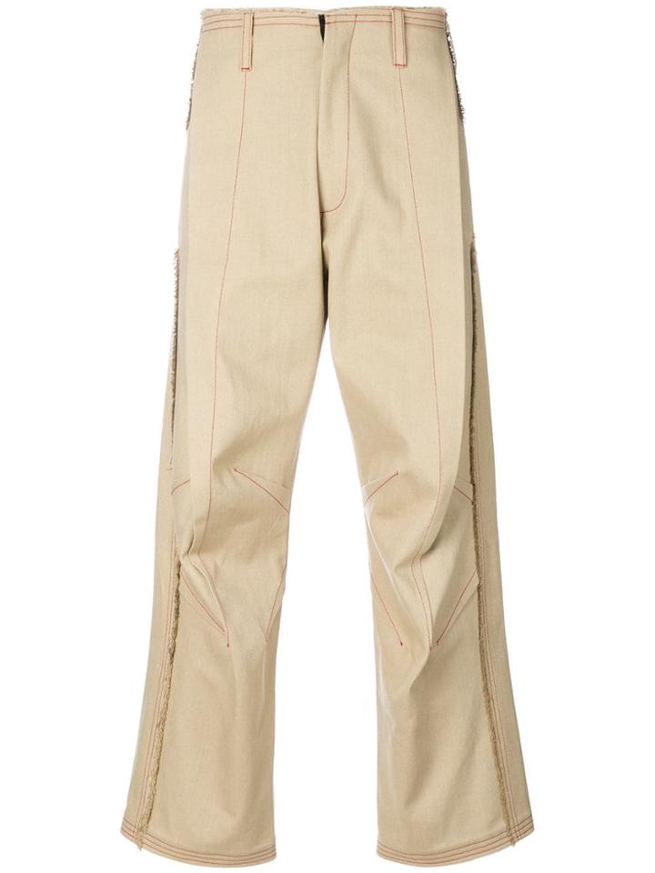 Vejas Exposed Dart Trousers - Neutrals