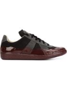 Maison Margiela Replica Sneakers, Men's, Size: 42, Black, Leather/rubber