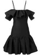 Msgm Ruffle Dress - Black