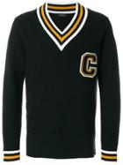 Calvin Klein Border Varsity Sweater - Black
