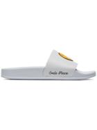 Off-white Smile Logo Pool Sliders