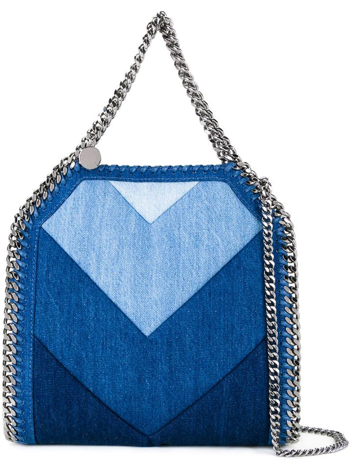 Stella Mccartney Falabella Denim Tote, Women's, Blue, Cotton