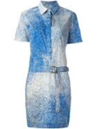 Kenzo 'sand' Shirt Dress, Women's, Size: 38, Blue, Cotton/polyester