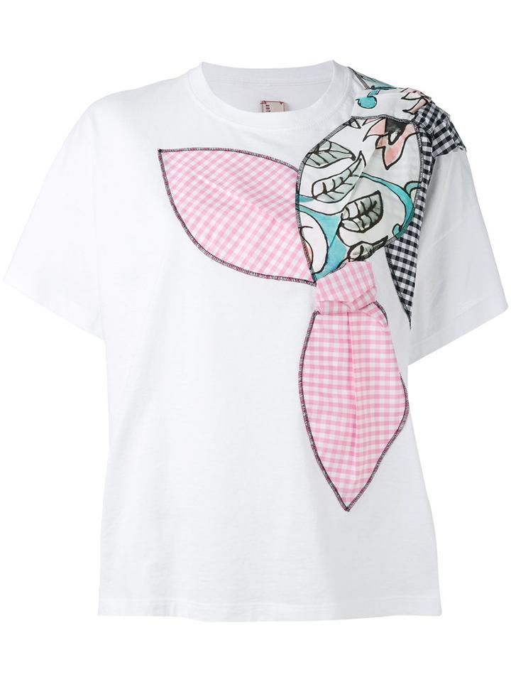 Antonio Marras - Embellished Oversized T-shirt - Women - Cotton - 2, White, Cotton