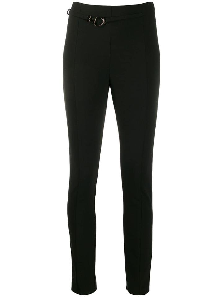 Patrizia Pepe Belted Leggings - Black