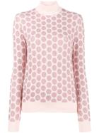 Marni Metallic Dotted Sweater - Pink & Purple