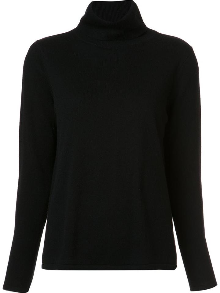 Co High Neck Sweater, Women's, Size: Small, Black, Merino