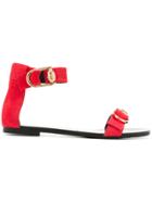 Stella Luna Double Ring Sandals - Red