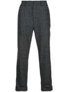 Engineered Garments Plaid Straight-leg Trousers - Grey