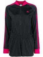 Adidas Contrast Sleeve Playsuit - Black