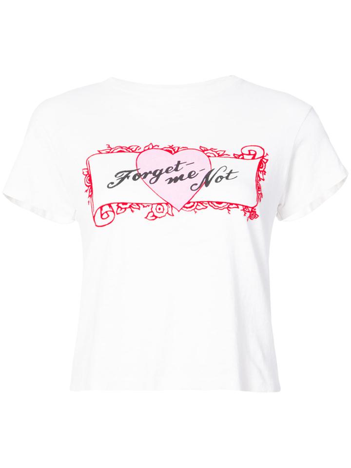 Re/done Forget Me Not T-shirt - White