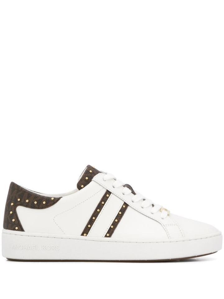 Michael Kors Collection Stud Detail Low Top Sneakers - White