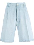 Sunnei Denim Chino Shorts, Men's, Size: Small, Blue, Cotton