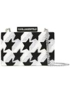 Karl Lagerfeld Glitter Star Cross-body Bag, Women's, Nude/neutrals, Acrylic