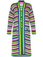 Mira Mikati Stripe Crochet Cardigan - Multicolour