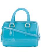 Furla Candy Bauletto Shoulder Bag, Women's, Blue, Pvc