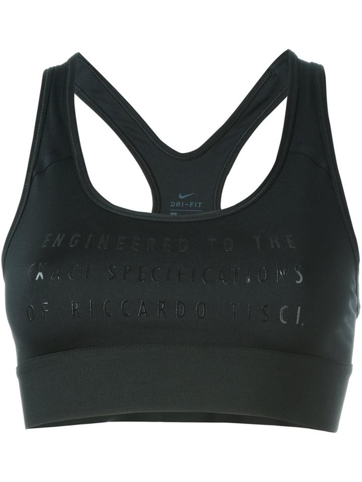 Nike Nikelab X Rt Crop Top, Women's, Size: Medium, Black, Polyester/spandex/elastane