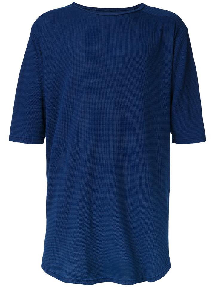 Marka - Half Sleeve T-shirt - Men - Cotton - 2, Blue, Cotton